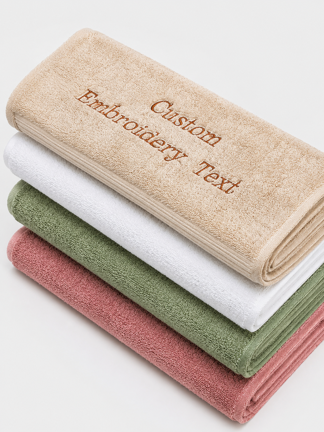 Custom Embroidery Bath Towels