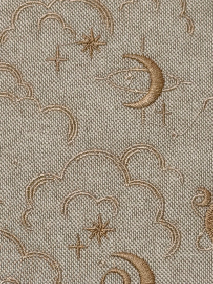 Embroidery Celestial Kindle Sleeve, Moon and Stars Padded E-Reader Cover | Handmade Book Sleeve by Lullaby Crafts World