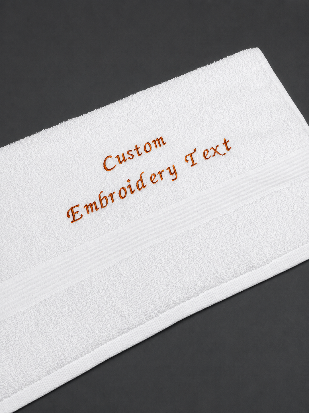 Personalized Bath Towel | Custom Embroidered Name or Initials | Luxury Cotton Towel 50×100 cm (19.7×39.4”)