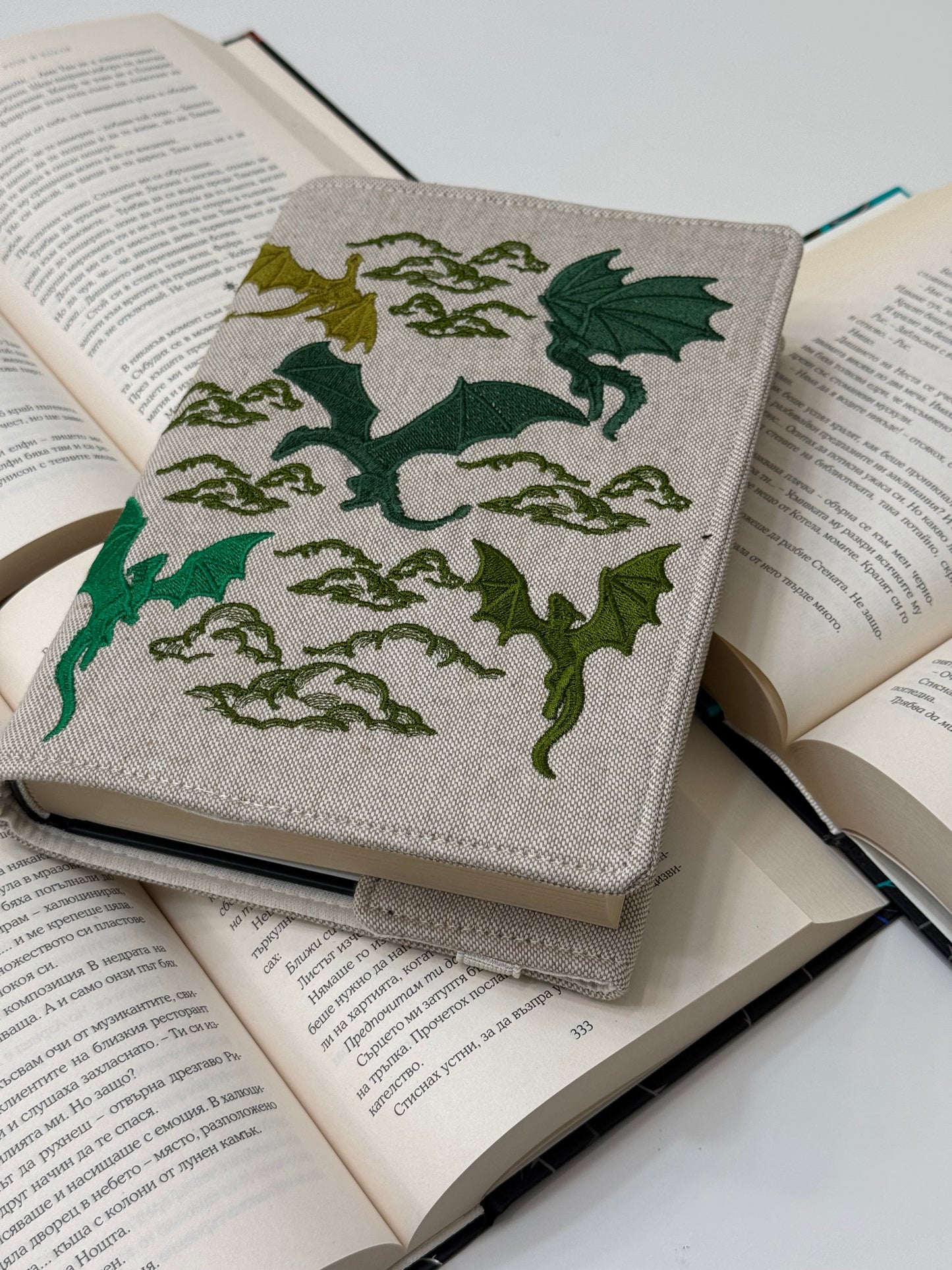 Embroidery Padded Adjustable Book Cover | Lullaby Crafts World